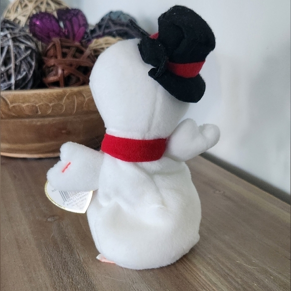 ☃️ Ty Beanie Baby “Snowball” the Snowman 1996 – Vintage Collectible Plush - Picture 3 of 12
